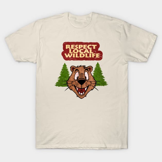 Respect Local Wildlife T-Shirt by Alexander Luminova